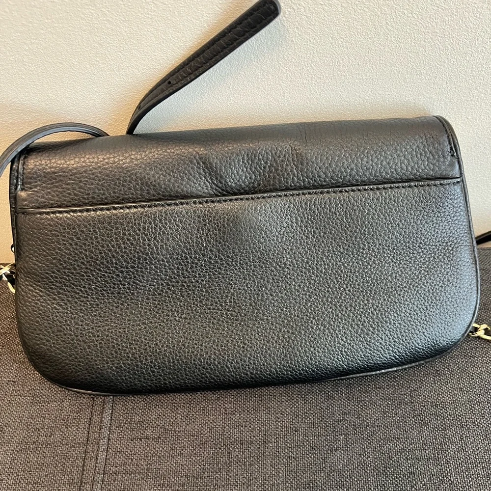 Tory Burch Black Crossbody Bag with Gold Accents - Picture 10 of 10